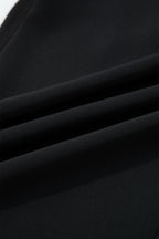 Solid Pleated Pull-On Straight Leg Pants