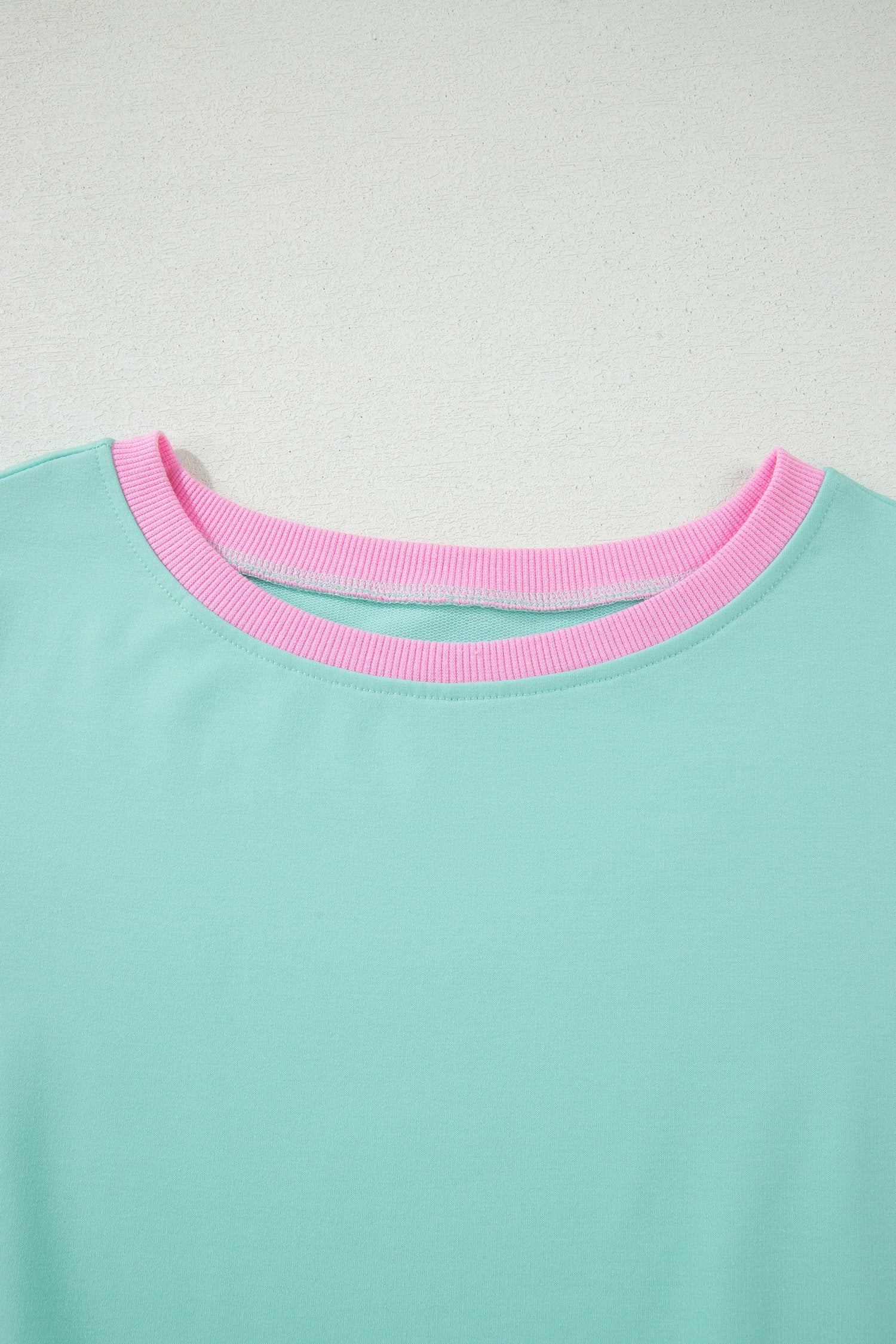 Colorblock Drop Shoulder T-Shirt & Skort Set