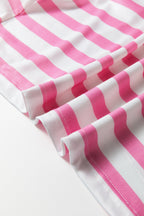 Stripe V-Neck Patch Pocket T-Shirt