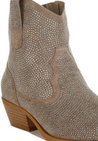 Women's Shoes - BootsCostello Rhinestones Embellished Cowboy Boots - VacationGrabs