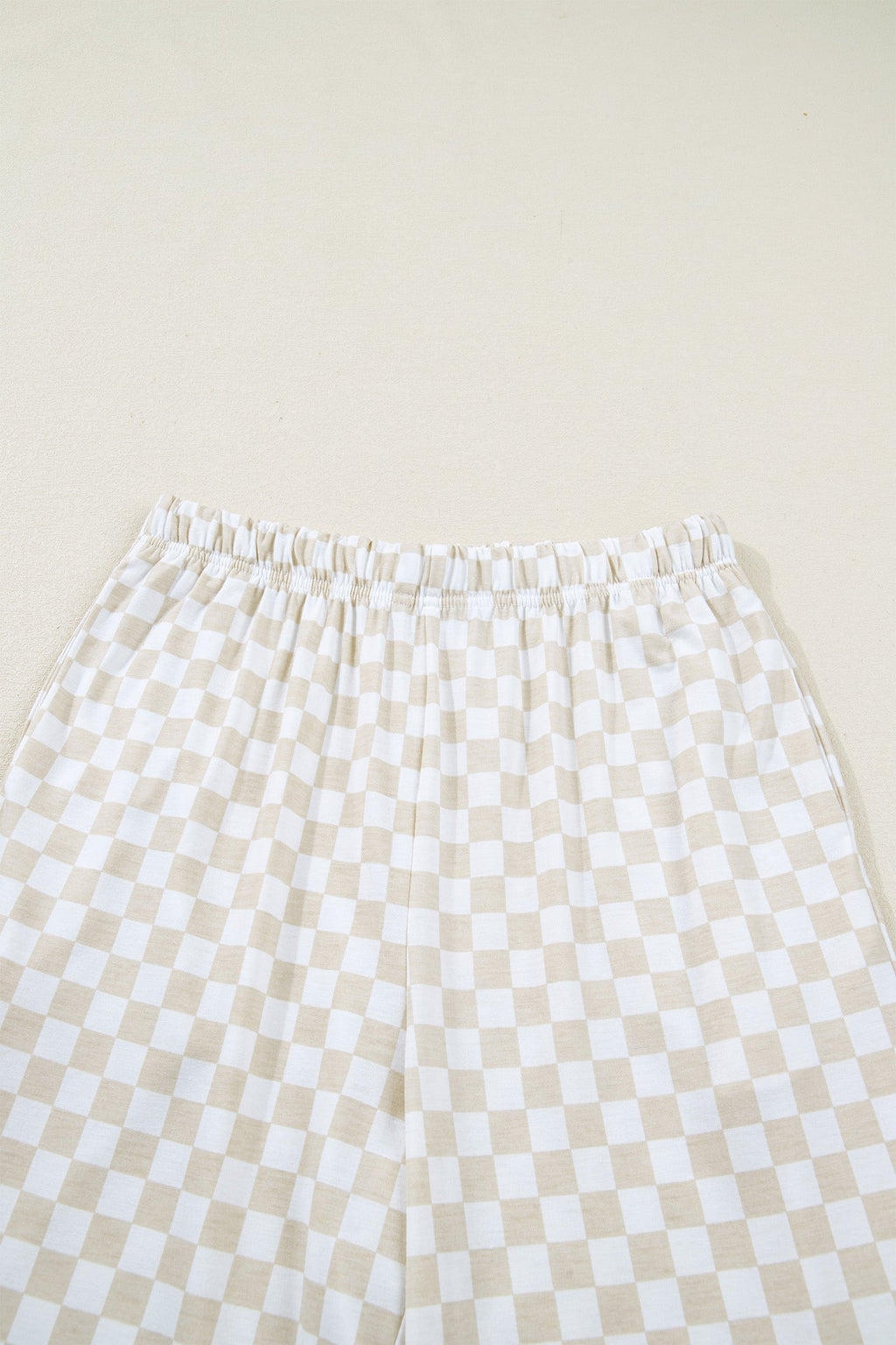Checker Short Sleeve Tee & Pants Lounge Set