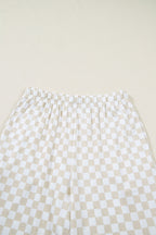 Checker Short Sleeve Tee & Pants Lounge Set