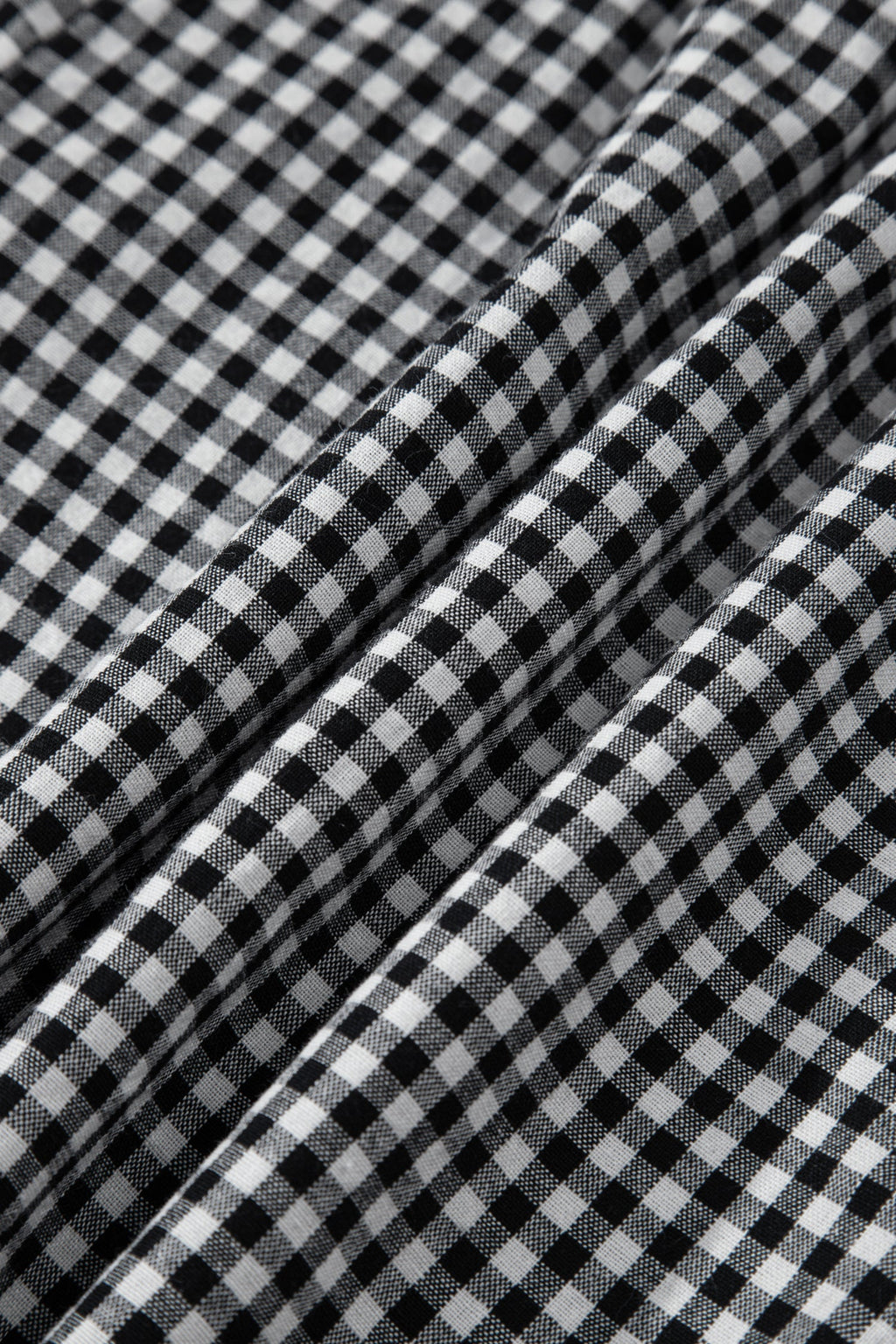 Plus Size Gingham Plaid Ruffle Contrast Trim Shorts