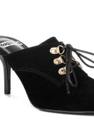 Miladi Suede Stiletto Mules - VacationGrabs