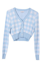 Women's Sweaters - CardigansLS Gingham pattern cardigan - VacationGrabs