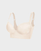 SheCurve back smoothing push up bra in nude color with adjustable straps and smooth cups