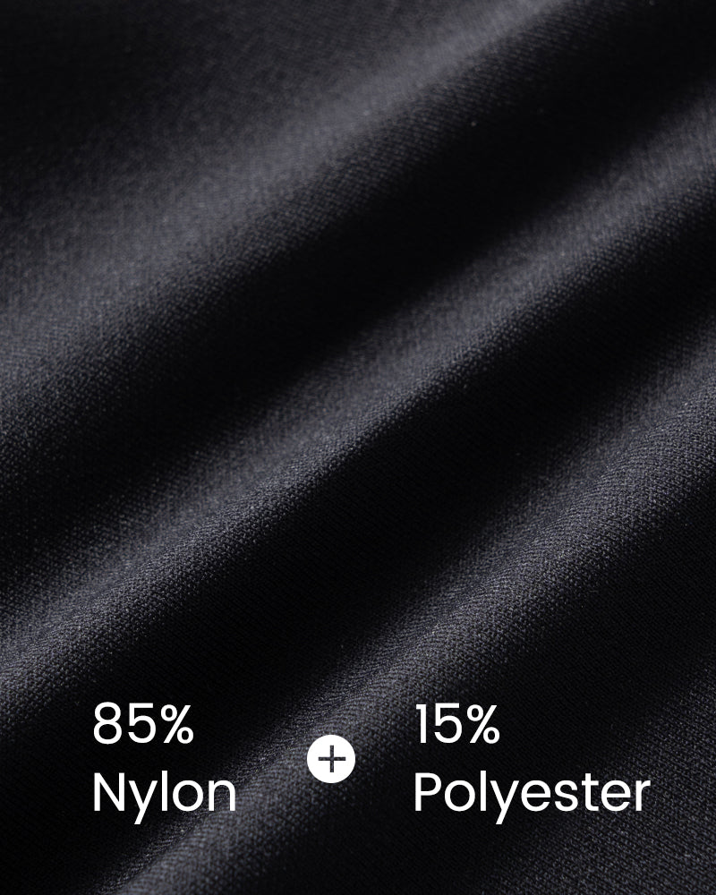 Soft fabric texture showing 85% nylon and 15% polyester for the back smoothing push up bra