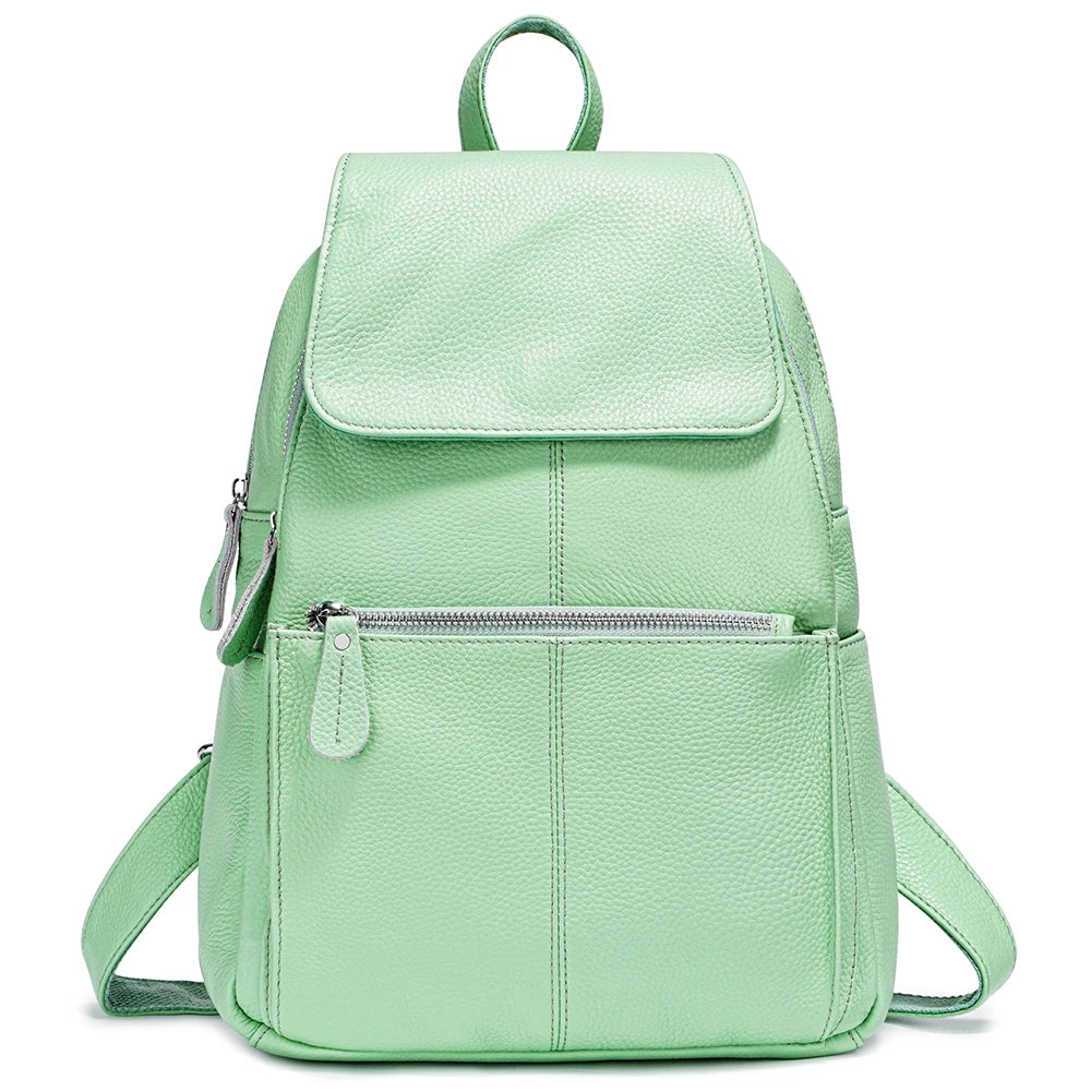 Pastel Leather Backpacks for Women on the Go
