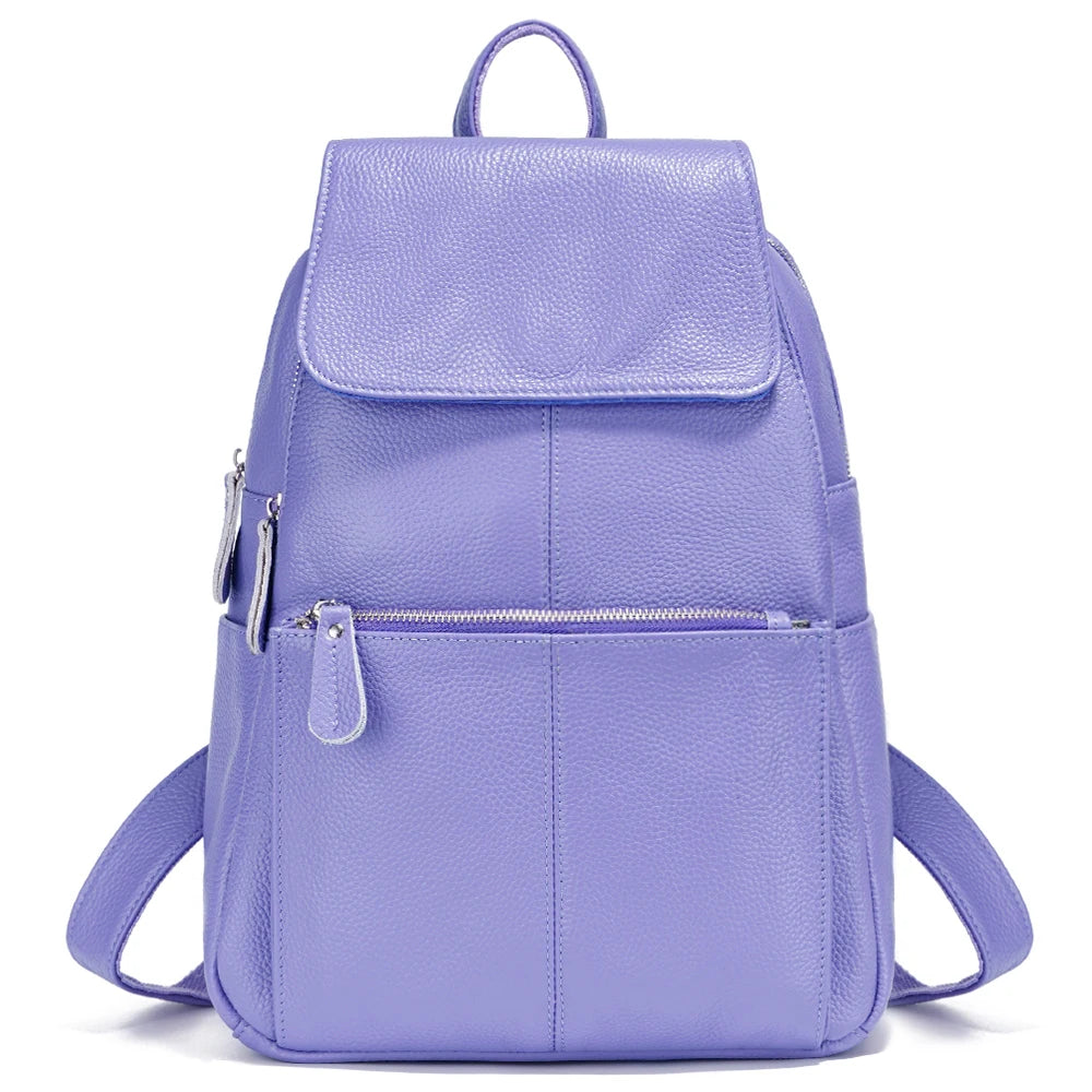 Pastel Leather Backpacks for Women on the Go