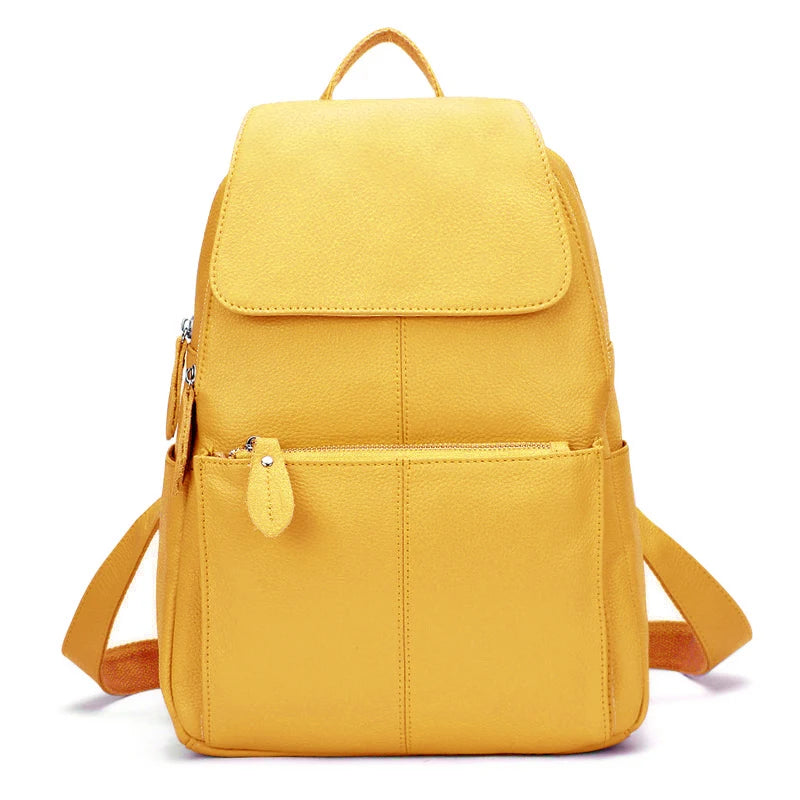 Pastel Leather Backpacks for Women on the Go