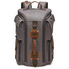 Gray canvas duffel bag with large capacity for travel adventures