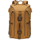 Large capacity brown canvas backpack for travel and outdoor use