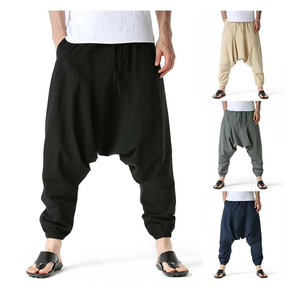 Men's baggy sweat pants in various colors, comfortable for casual wear