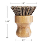 Home Essentials Bamboo Sisal Fiber Dish Brush