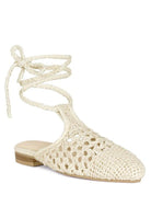 Women's Shoes - Flats Bartsi Handwoven Cotton Tie Up Mule Flats
