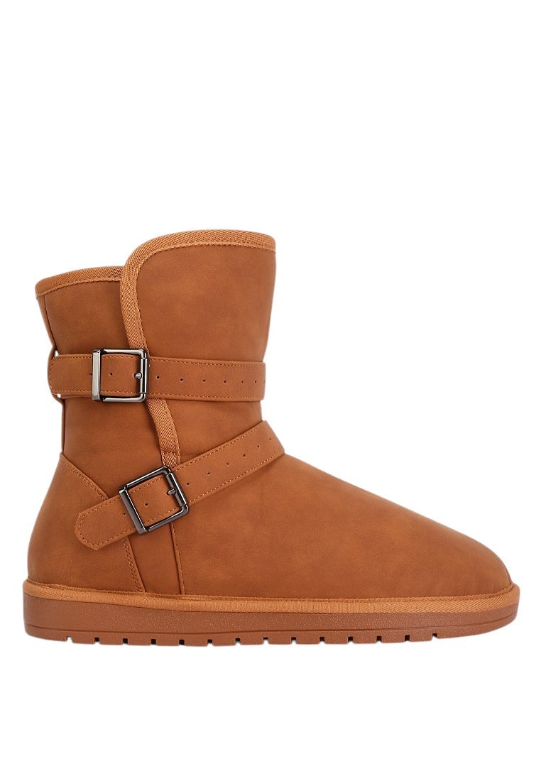 Basil Buckle Strap Detail Boots