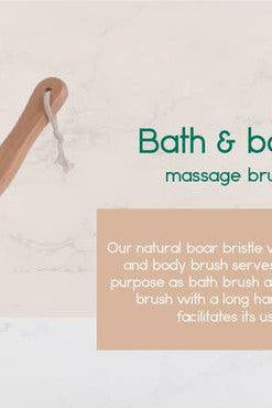 Travel Essentials - Toiletries Bath / Body Massage Brush