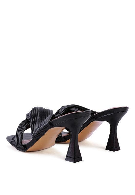 Women's Shoes - Heels Battle Ex Knot Strap Slide Sandals