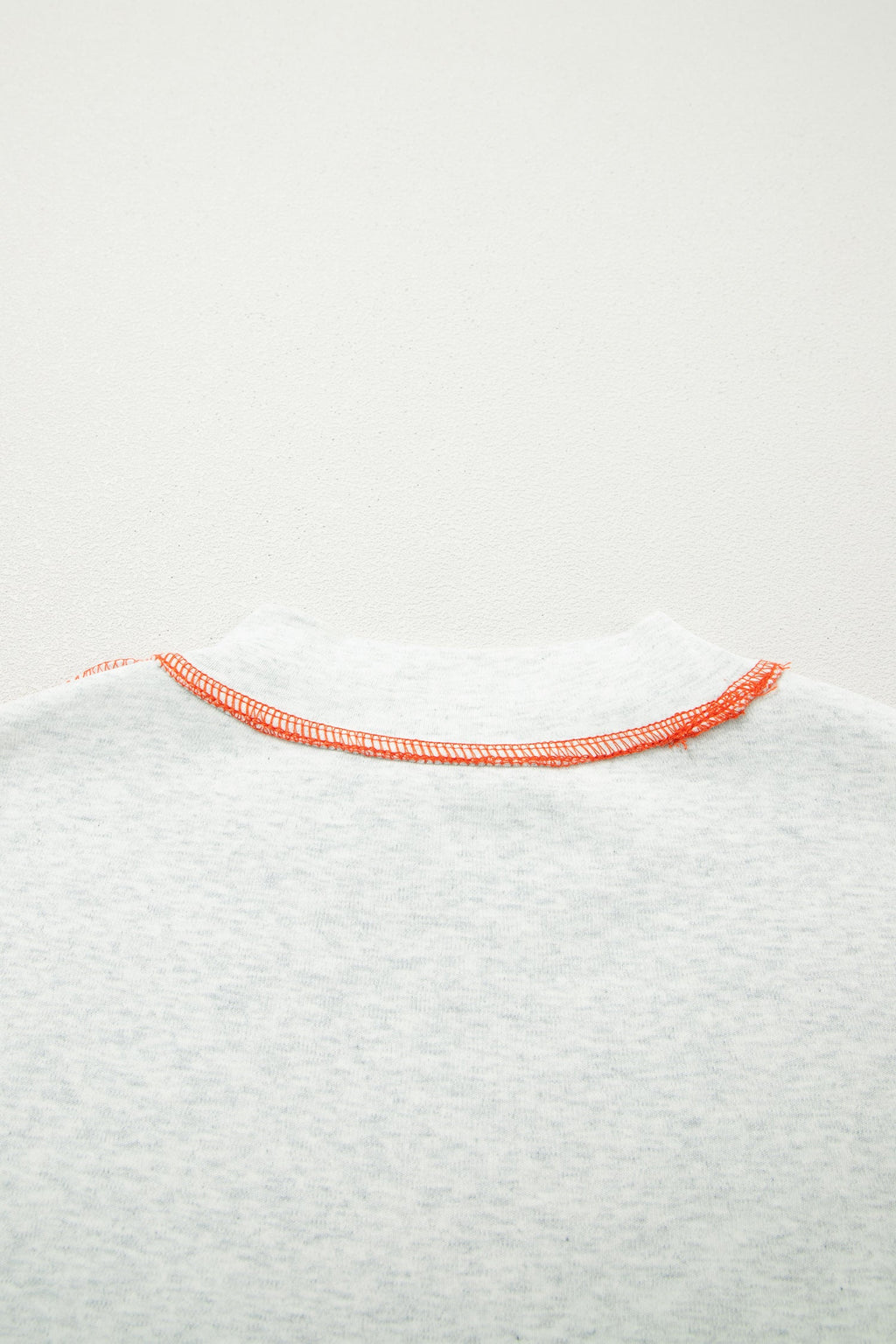Reversible Contrast Stitching Mock Neck T-Shirt