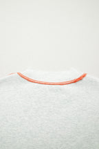 Reversible Contrast Stitching Mock Neck T-Shirt