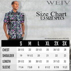 Mens Green/Multi Hawaiian Print Button Down Shirt - VacationGrabs