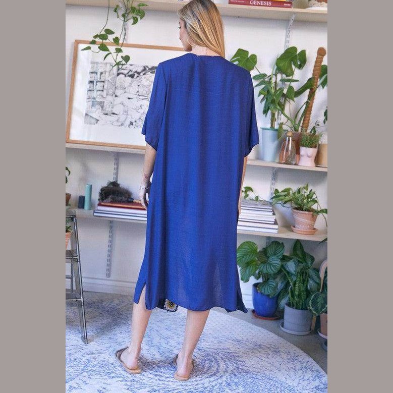 Davi & Dani Women's Beach Cover Up Cardigan in Blue for Stylish Summer Outings
