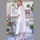 Elegant white beach cover up cardigan from Davi & Dani, perfect for summer outings and layering