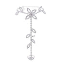 Women's Jewelry - Body Beach Wedding Ankle Bracelet Jewelry w Rhinestone Toe Ring Leaf Bridal