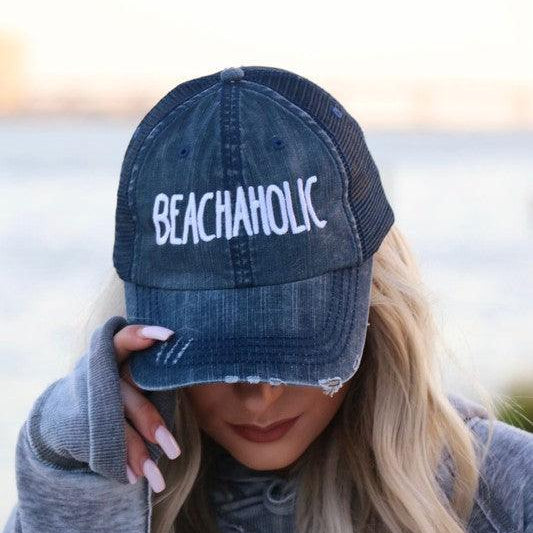 Women's Accessories - Hats Beachaholic Embroidered Trucker Hat