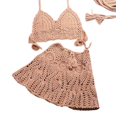 VacationGrabs Women's Beachwear Cover Up - Crochet Set