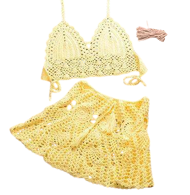 VacationGrabs Women's Beachwear Cover Up - Crochet Set