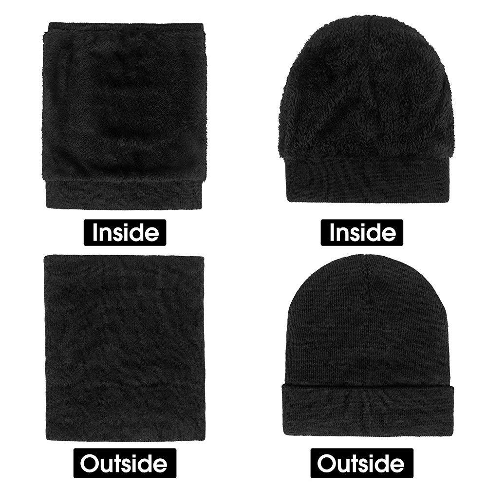 Pink Iolaus black beanie and hat for stylish winter wear