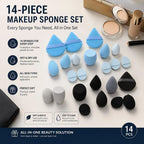 14-piece beauty sponge set for blending foundation (photo 1 of 10)