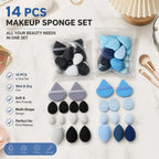 14-piece beauty sponge set for blending foundation (photo 4 of 10)