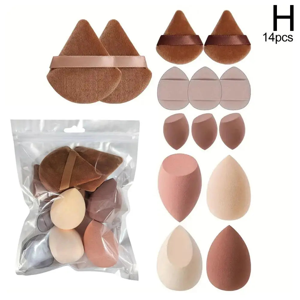 14-piece beauty sponge set for blending foundation (photo 6 of 10)