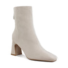 Rag Company beige square toe heeled booties with a stylish design and chunky heel for trendy outfits