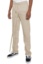 Beige Tshirt Ankle Toggle Sweatpants Set - VacationGrabs