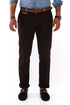Belt Coloured Brown Pants – front view