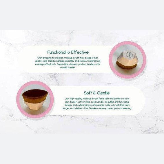 BeNat foundation makeup brush designed for smooth application and flawless makeup results