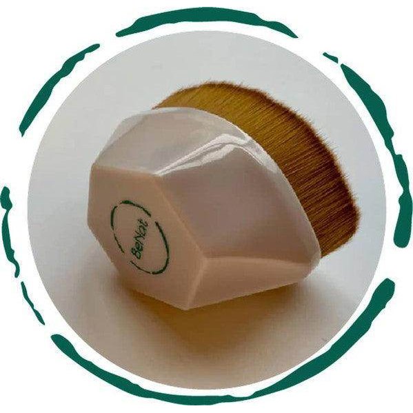 BeNat foundation makeup brush with a hexagonal handle and soft bristles for flawless application