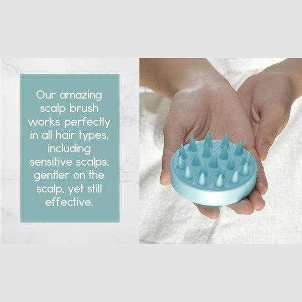 BeNat shower hair scalp scrubber designed for all hair types and gentle on sensitive scalps