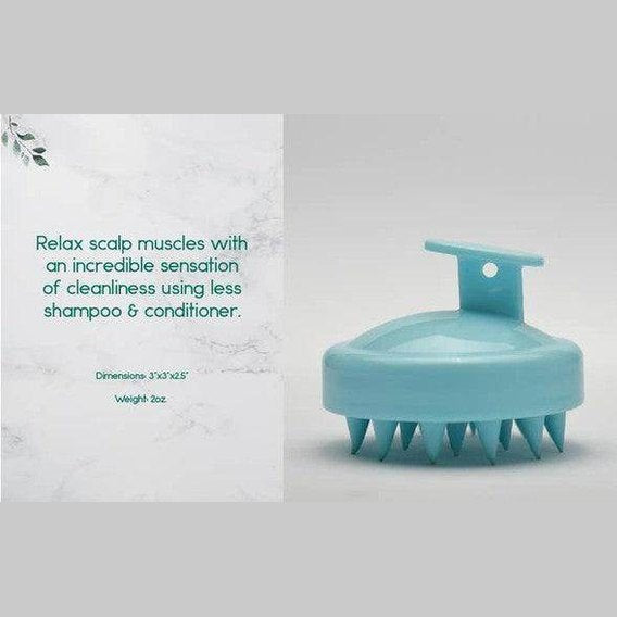 BeNat shower hair scalp scrubber for relaxing scalp muscles while enhancing cleanliness