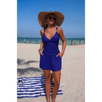 Blue beugel bikini set with stylish design for beach vacations