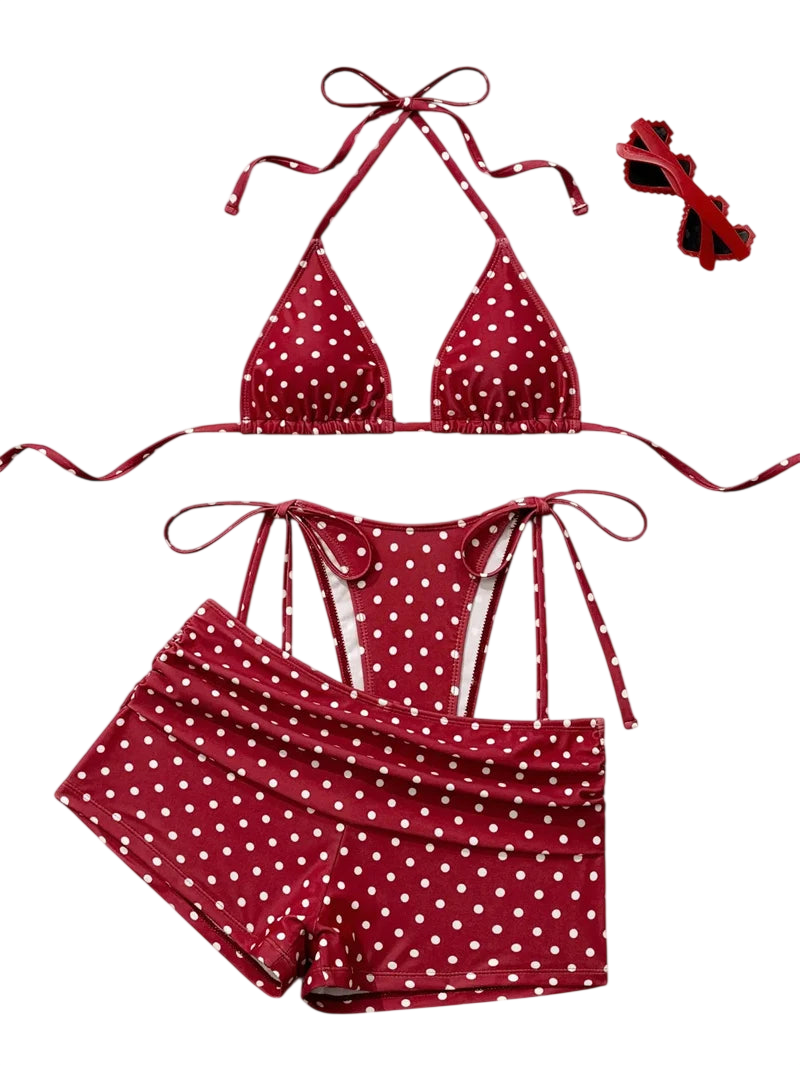 Polka Dot Beugel Bikini Set for Women