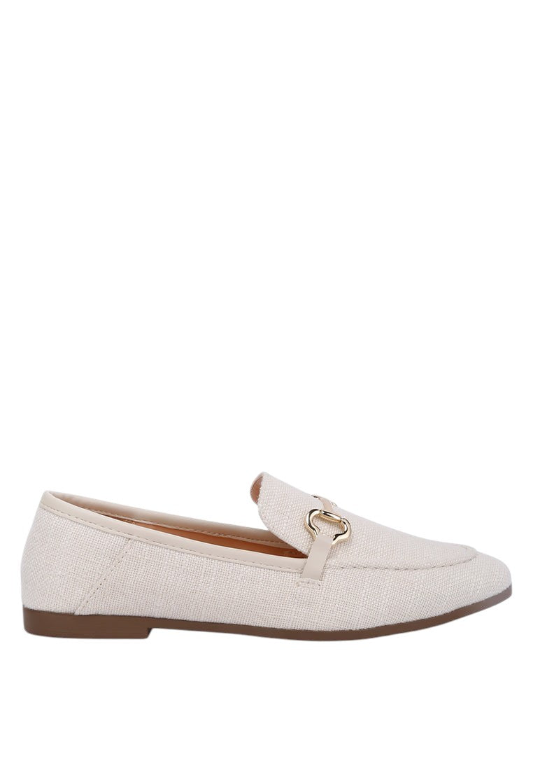 Mocassins en toile Bexley ornés d'un mors de cheval