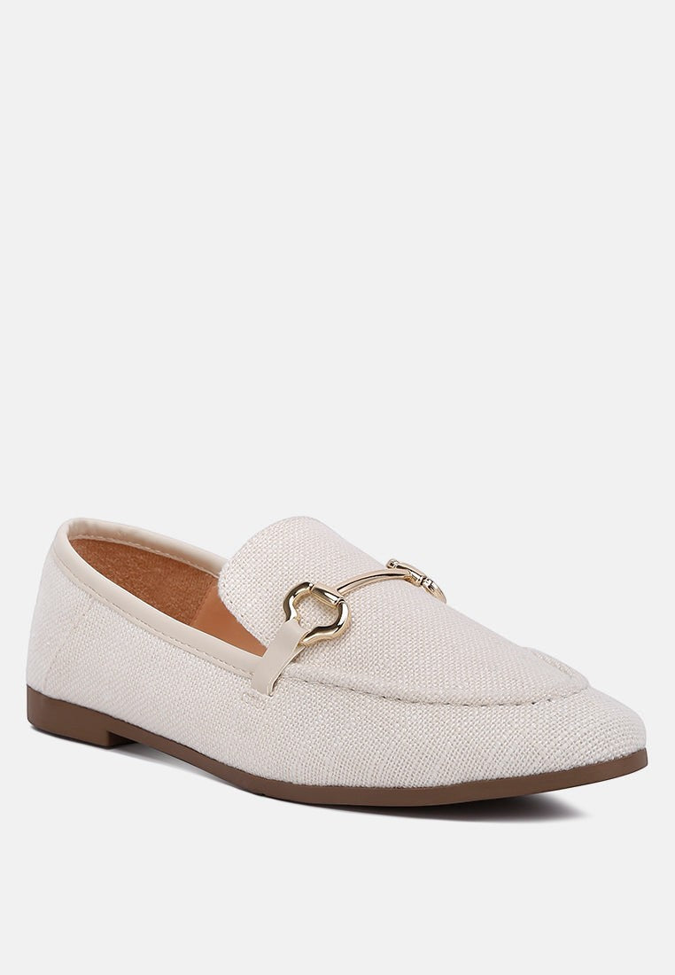 Mocassins en toile Bexley ornés d'un mors de cheval