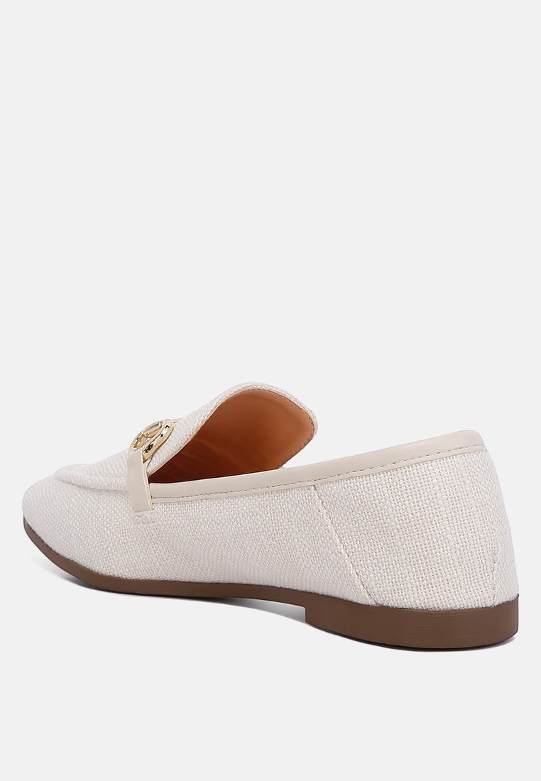 Mocassins en toile Bexley ornés d'un mors de cheval