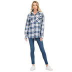 BF Regular Fit Checker Plaid Flannel Long Sleeve - VacationGrabs
