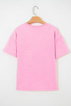 Solid Mineral Wash Short Sleeve T-Shirt