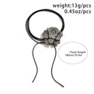 Big flower crystal choker for women featuring a unique floral design and adjustable length
